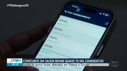 Concurso da Saúde tem quase 70 mil inscritos no Tocantins e locais de prova mudam; veja
