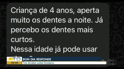Telespectadores tiram dúvidas sobre bruxismo com dentista no Bom Dia Responde