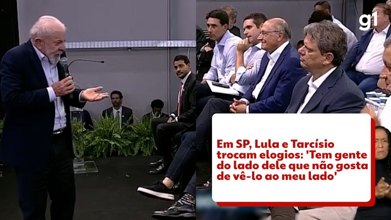 Em SP, Lula troca afagos com Tarcísio: 'Tem gente do lado dele que não gosta de vê-lo ao meu lado'