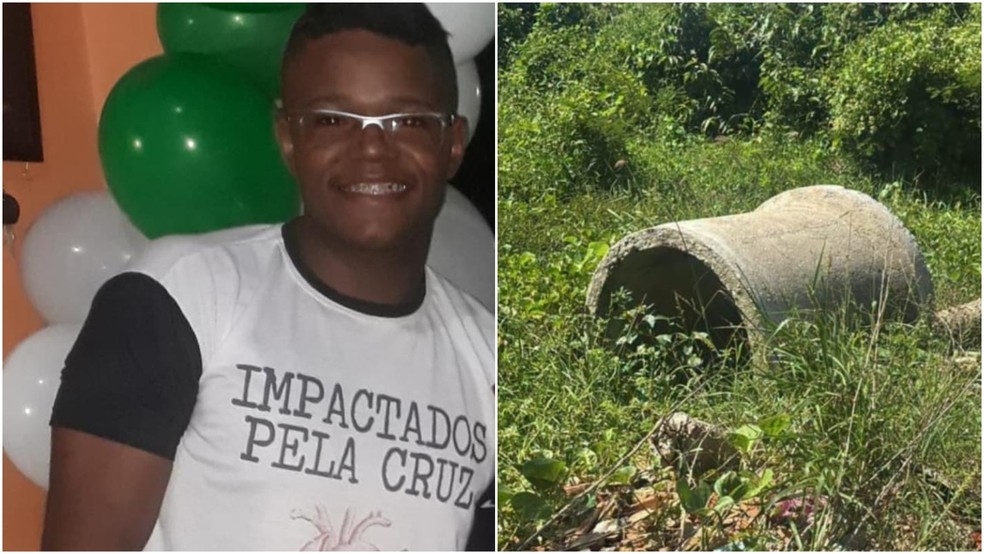 Corpo do entregador Antônio Josué do Nascimento Oliveira, de 24 anos, foi localizado pela polícia nesta segunda-feira (23), em um terreno baldio em Caucaia. — Foto: Reprodução