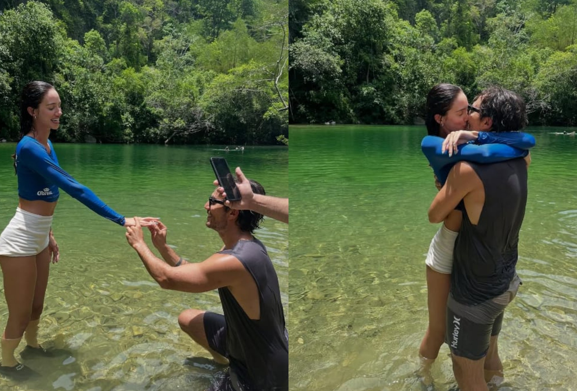 Bruninho, da dupla com Davi, pede namorada em casamento em área paradisíaca de MS