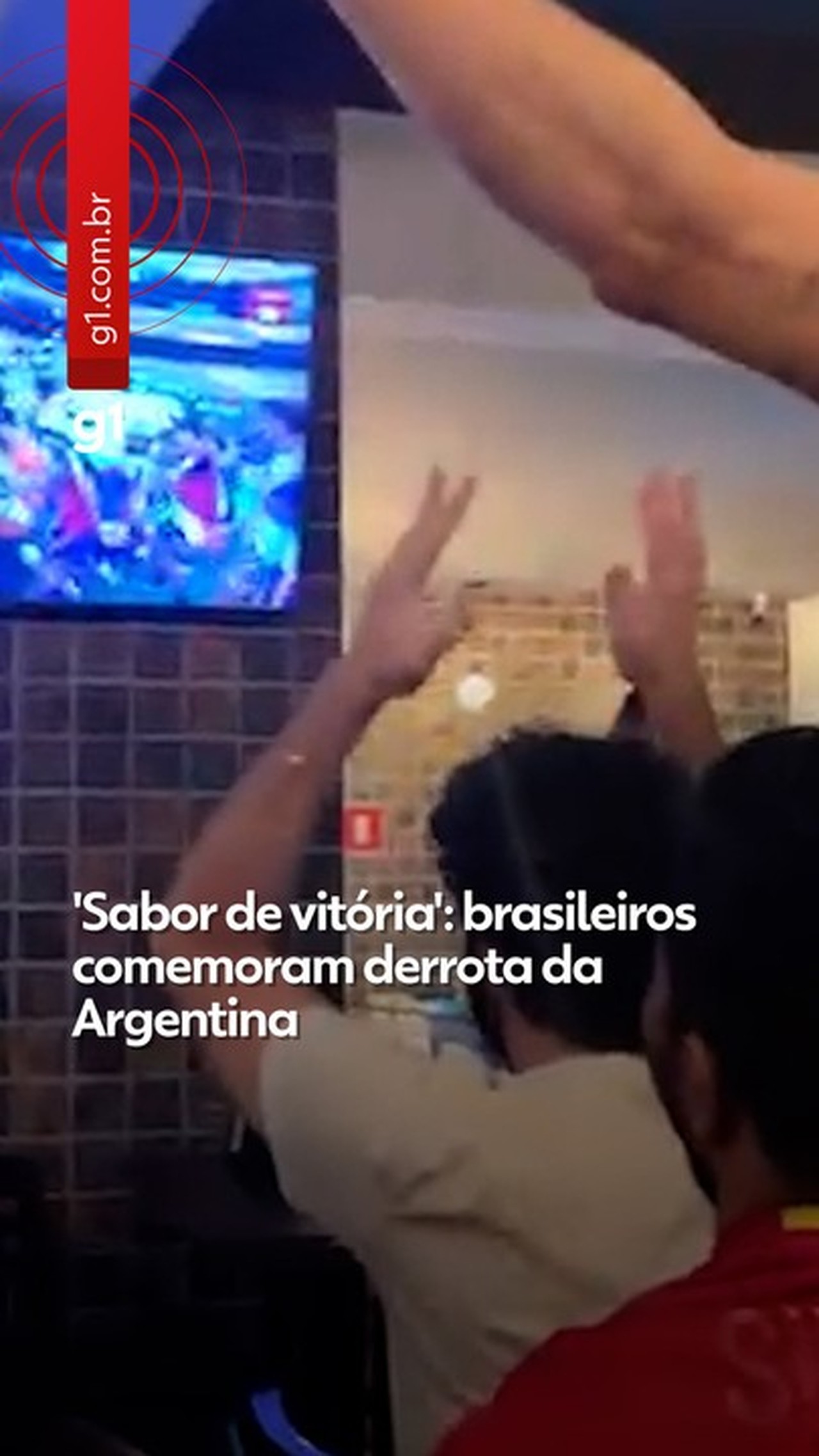 'Sabor de vitória': brasileiros comemoram derrota da Argentina