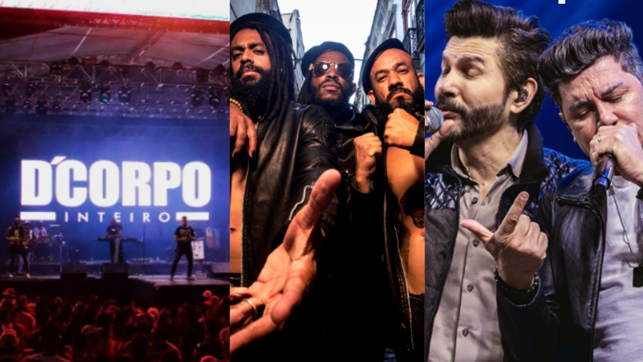 D'Corpo Inteiro, Black Pantera e Zé Henrique & Gabriel; veja a programação de Uberlândia, Uberaba e Araxá