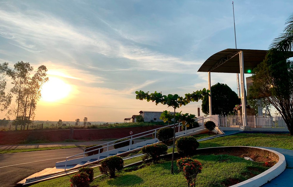 Local onde fica a imagem de Nossa Senhora Aparecida em Monte Castelo.  — Foto: Divulgação