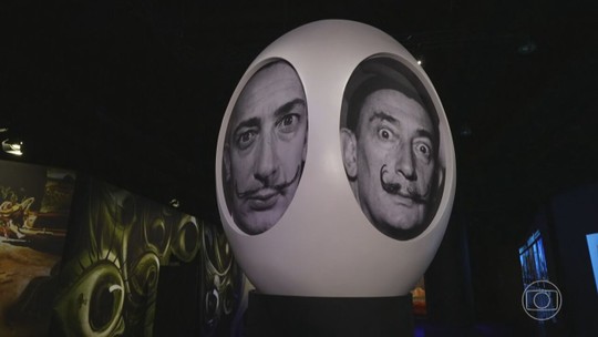 Surrealismo de Salvador Dalí é tema de exposição imersiva em São Paulo - Programa: Jornal Nacional 