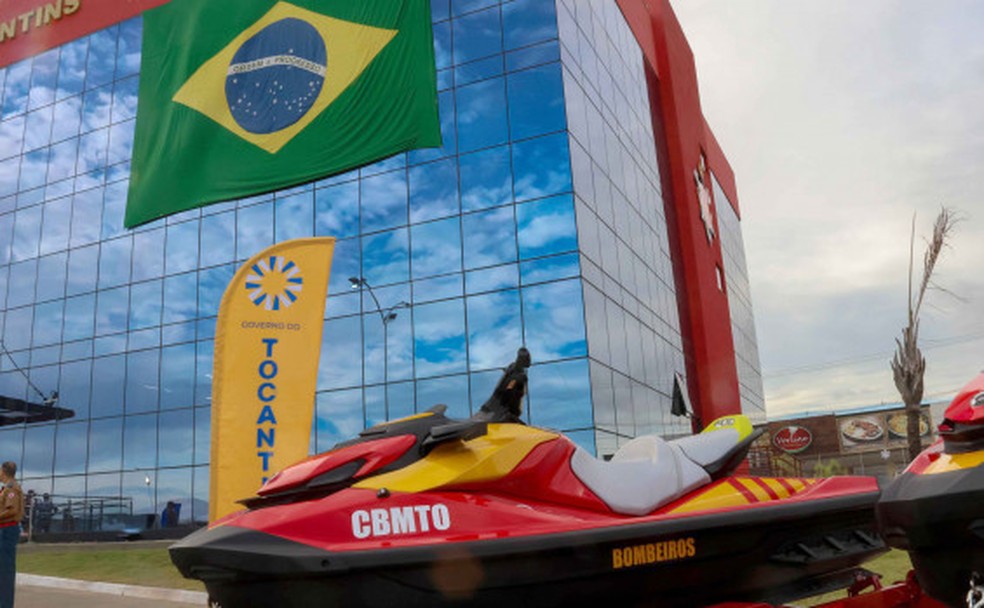 Jet ski enviado para auxiliar nas ações de busca e resgate — Foto: Marcio Vieira/Governo do Tocantins