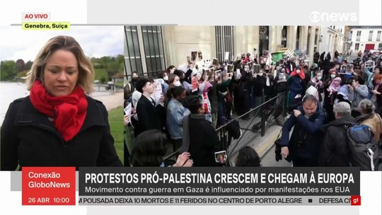 Protestos pró-Palestina crescem também em universidades da Europa - Programa: GloboNews em Ponto 