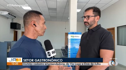 Mutirão cadastra empreendedores do setor gastronômico em Araguaína