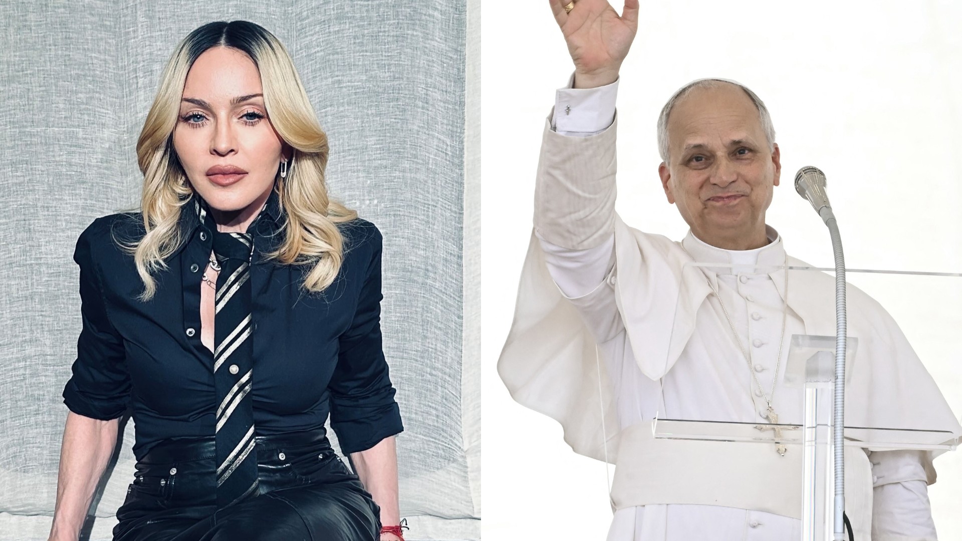 Madonna comemora suposto parentesco com papa Leão XIV