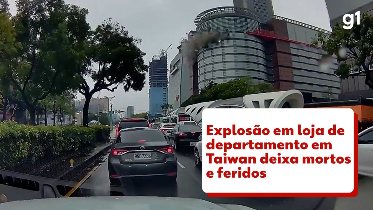 Explosão destrói andares inteiros de loja de departamento em Taiwan, deixa 4 mortos e fere dezenas