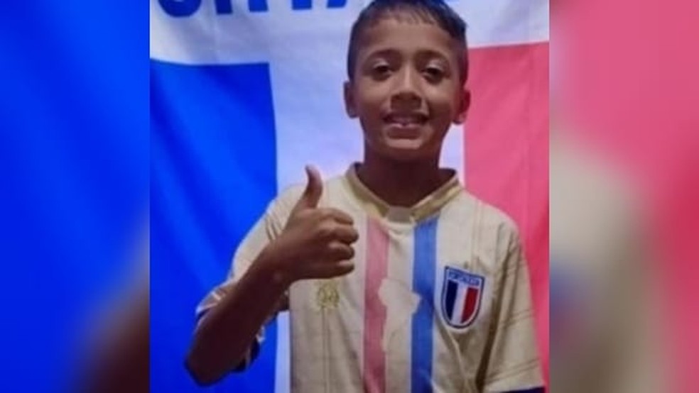 Daniel Levi Cardoso Gomes, 10 anos, morto no Barroso, em Fortaleza. — Foto: Reprodução