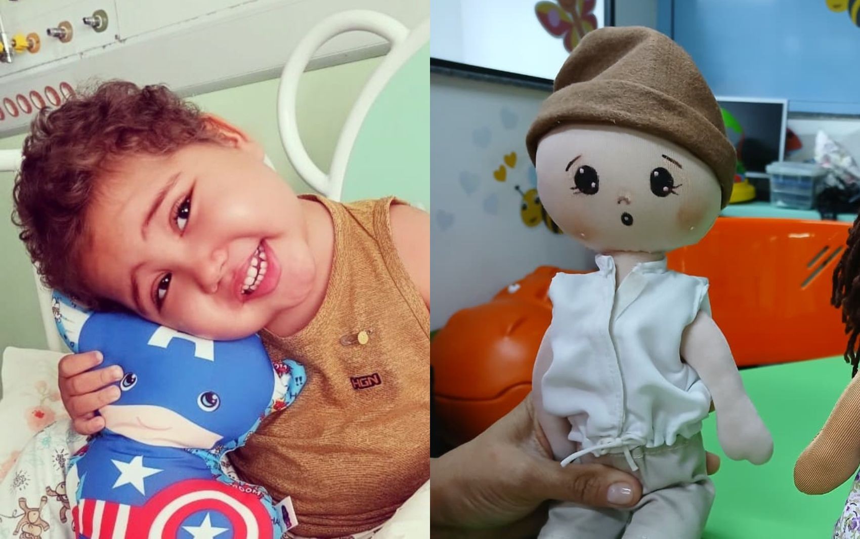 Criança vítima de câncer dá nome a boneco de pano que ajuda pacientes oncológicos infantis em Aracaju