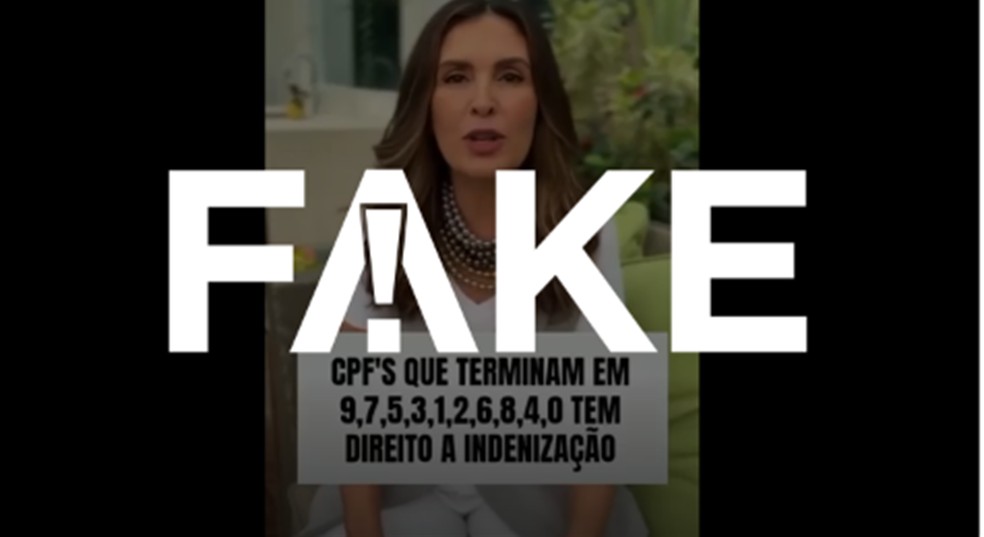 Golpistas usam a apresentadora e jornalista Fátima Bernardes para acessar dados pessoais em falso site do governo | Foto: g1