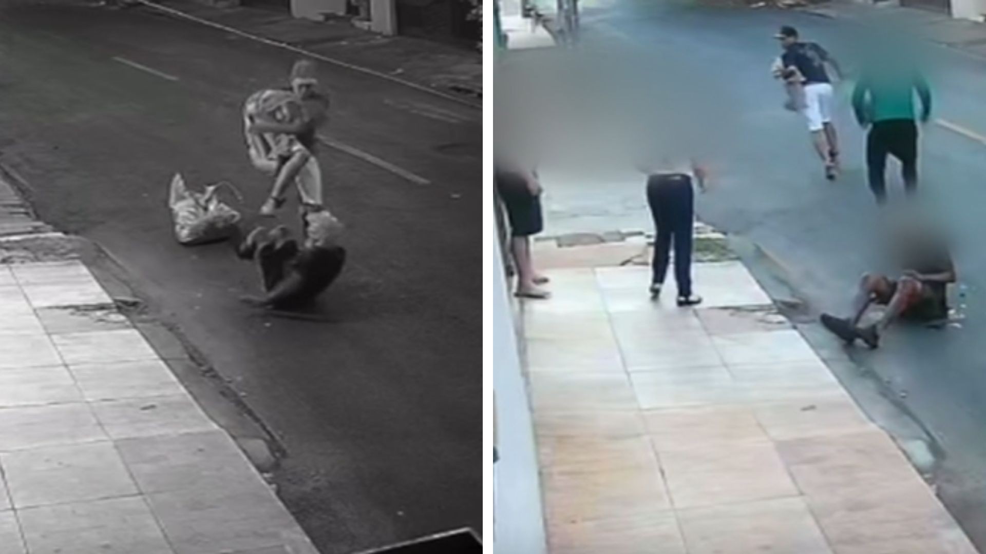 Idoso em situação de rua é espancado com chutes e tapas, em Goiânia; vídeo