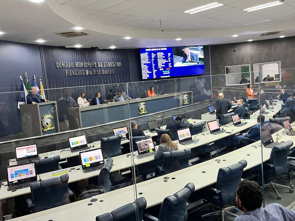 Câmara Municipal de Teresina na 1ª sessão do Ano Legislativo  — Foto: Isabela Leal/g1 PI