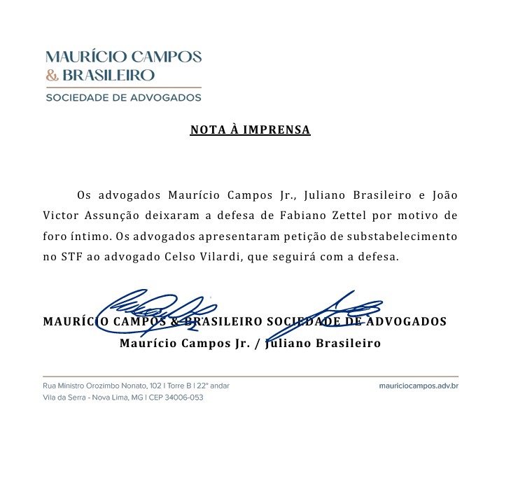 Advogados abandonam defesa de Zettel, cunhado de Vorcaro, e abrem caminho para delação