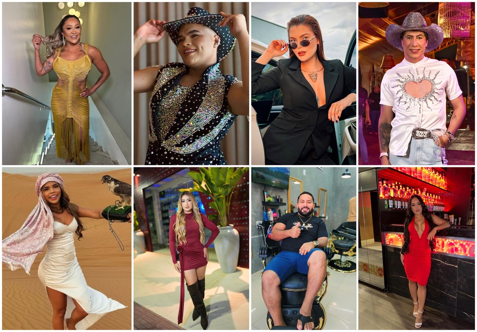 Foram presos os influencers: Raniely Silva Carvalho, Gildázio Cardoso, Laís Ramos Gomes da Silva, Patrik Adhan, Amanda Lourenço Faria, Adrielly Vivianny Araújo de Jesus, Dione dos Santos (marido de Adrielly), e Vitória Reis da Silva — Foto: Reprodução/Instagram