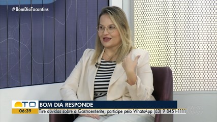 Médica tira dúvidas sobre gastroenterite no Bom Dia Responde