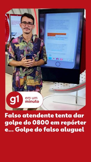 Falso atendente tenta dar enganar repórter e G...