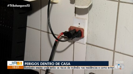 Bombeiro alerta para os riscos de incêndios causados por eletrodomésticos