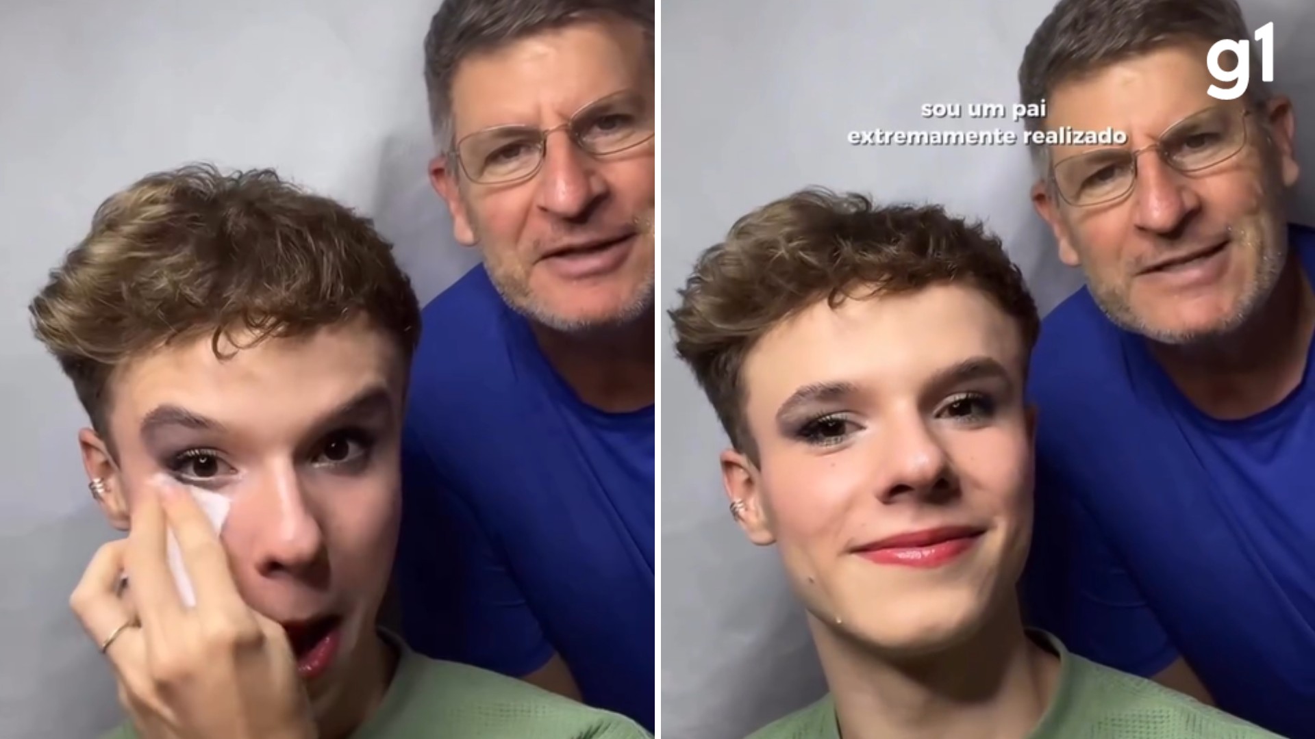 Influenciador sofre ofensa homofóbica de seguidor, pai entra em live para defendê-lo e vídeo viraliza: 'Nos enche de orgulho'