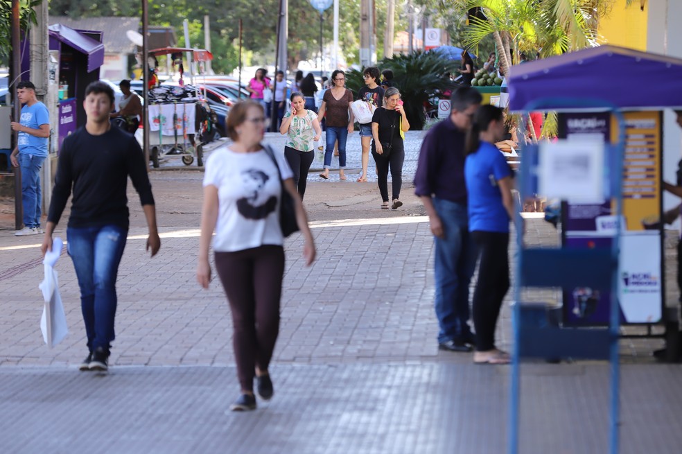 Comércio em Palmas, Tocantins — Foto: Djavan Barbosa/TV Anhanguera