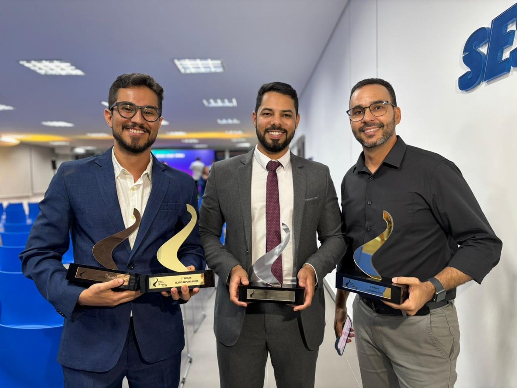 Jornalistas do g1 Sergipe e TV Sergipe recebem Prêmio Setransp 2025