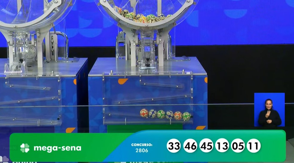 Mega-Sena, concurso 2.806 — Foto: Reprodução/Caixa