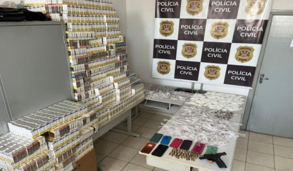 Polícia apreende 7,7 mil maços de cigarros contrabandeados durante operação no Vale do Paraíba
