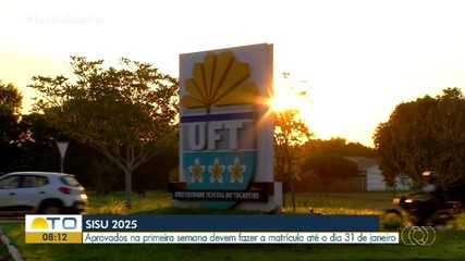 Matrículas na UFT para aprovados no Sisu começam a partir desta quinta-feira (29)