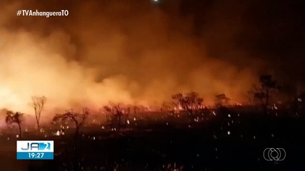 Incêndio florestal atinge a região sudeste do Tocantins