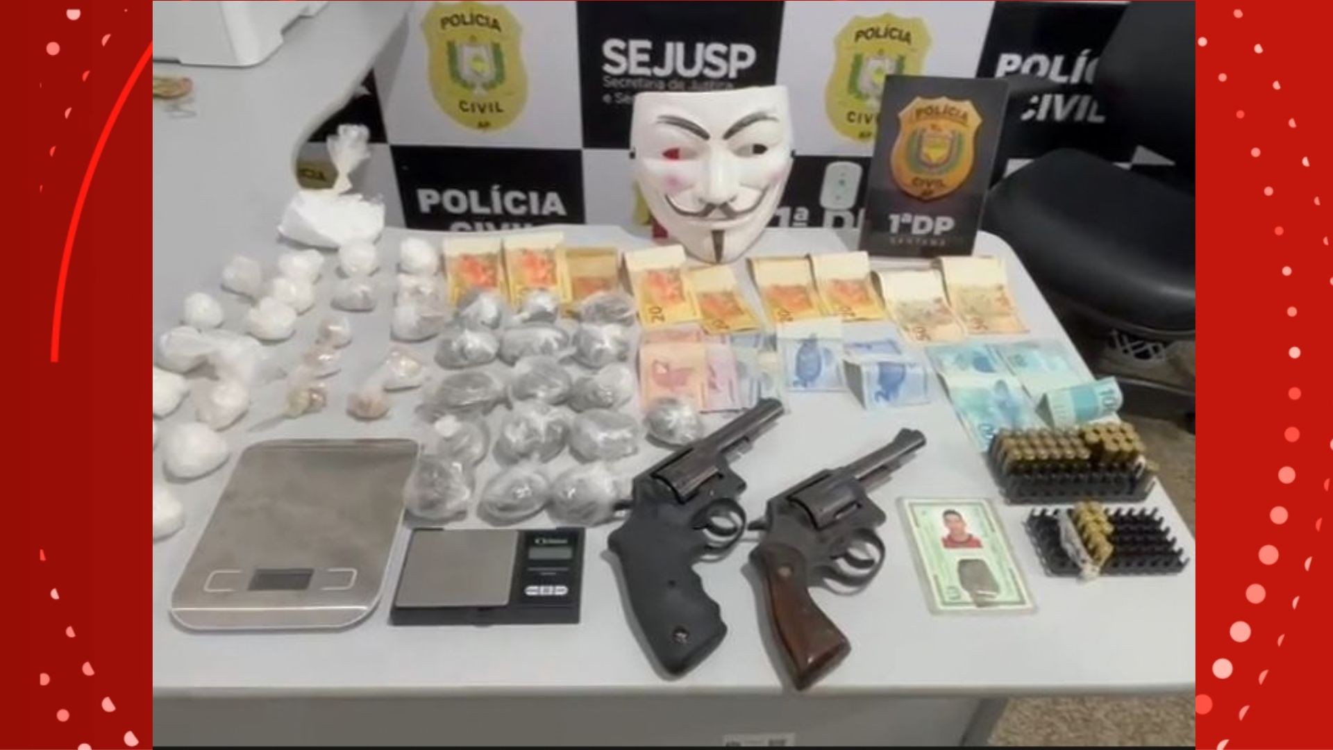 Polícia apreende armas e drogas e impede confronto entre facções em Santana, no AP
