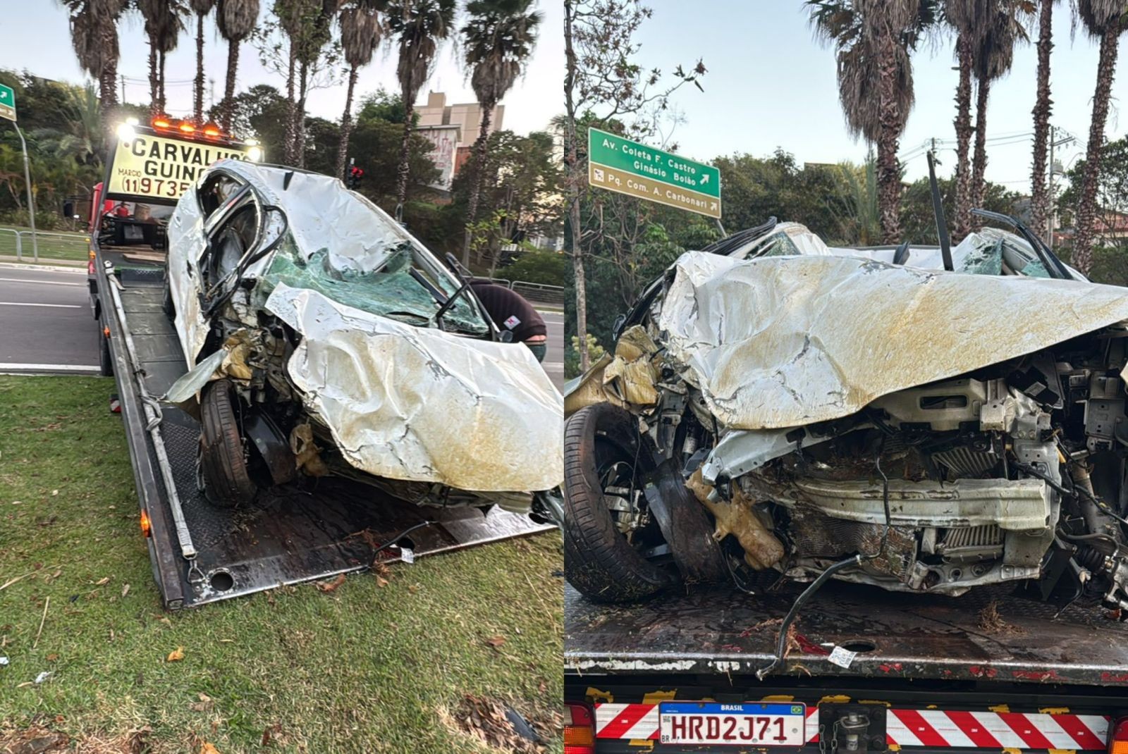 Jovem de 23 anos morre após carro cair em lago e ficar submerso em Jundiaí