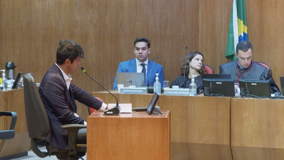 Engenheiro Mário Marcelo Santoro é julgado na Justiça Federal  — Foto: Reprodução/TV Globo 