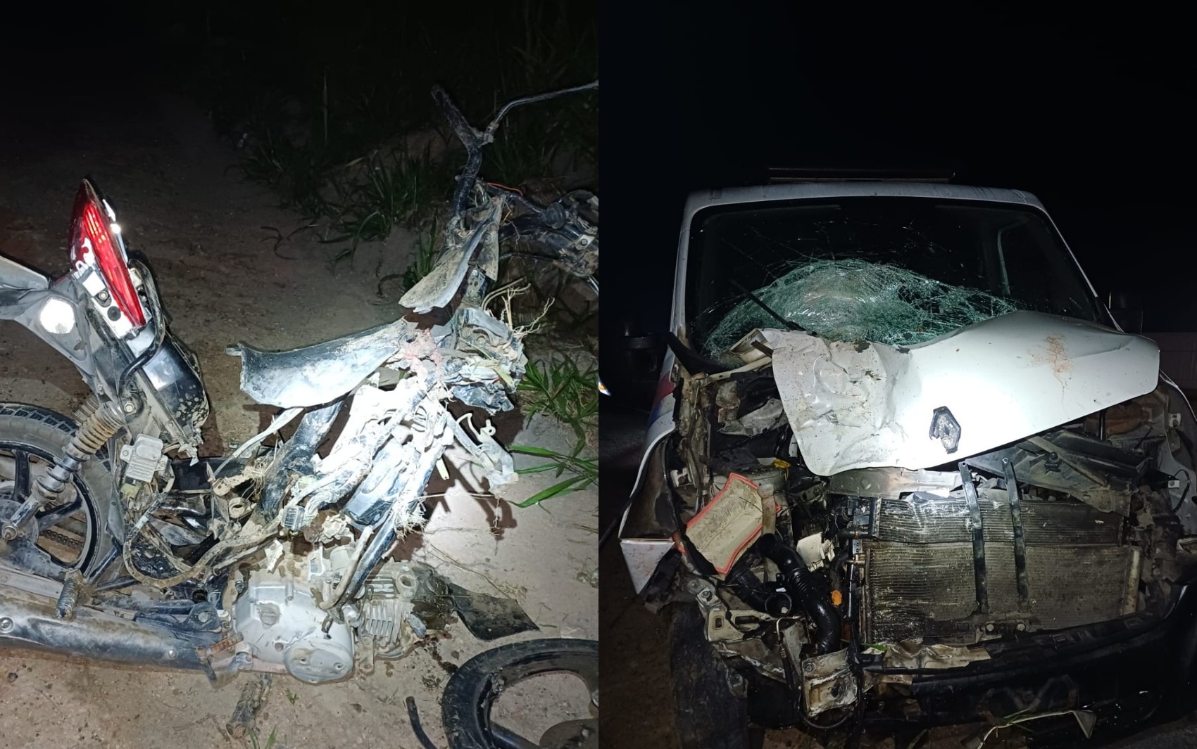 Acidente entre moto e ambulância deixa dois mortos na Bahia