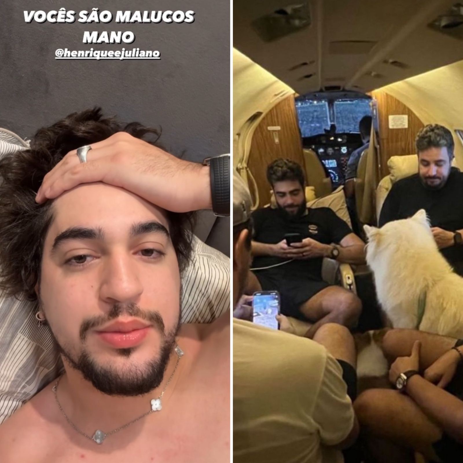 VÍDEO: Henrique e Juliano 'sequestram' cachorros do cantor Nattan e os levam para Palmas de avião