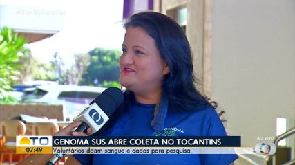 Projeto coleta informações genéticas de voluntários no Tocantins