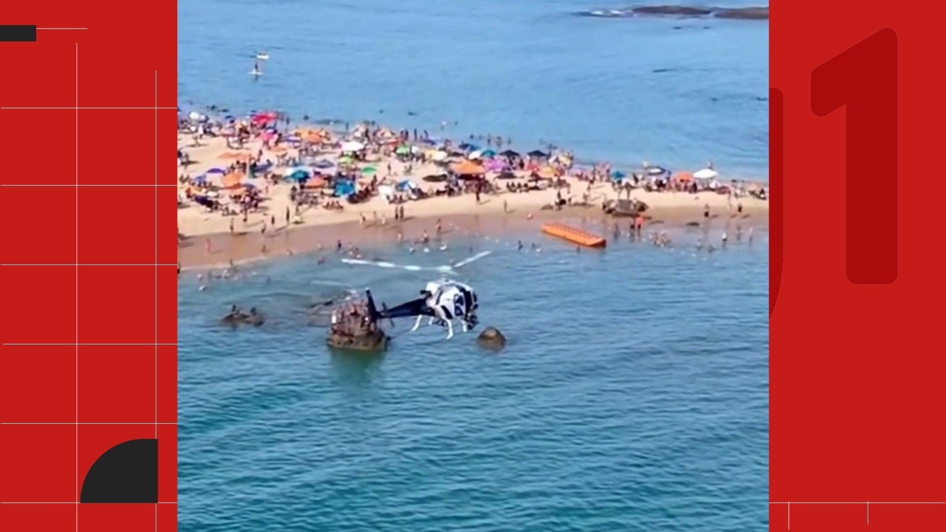 VÍDEO: influenciador voa com drone sem autorização e põe em risco helicóptero que monitorava praia no ES