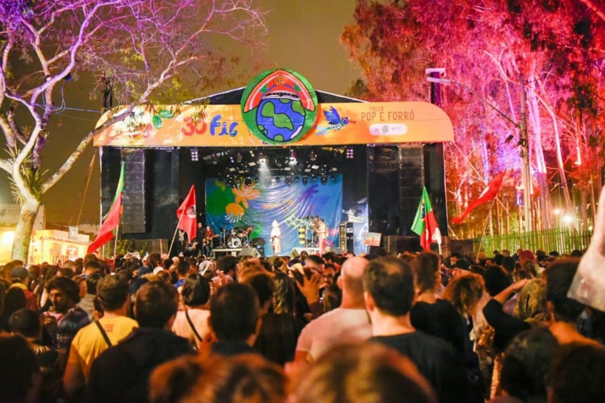 FIG 2026 inicia shows nos palcos Estação, Pop Zé da Macuca e Forró Zé da Macuca nesta semana