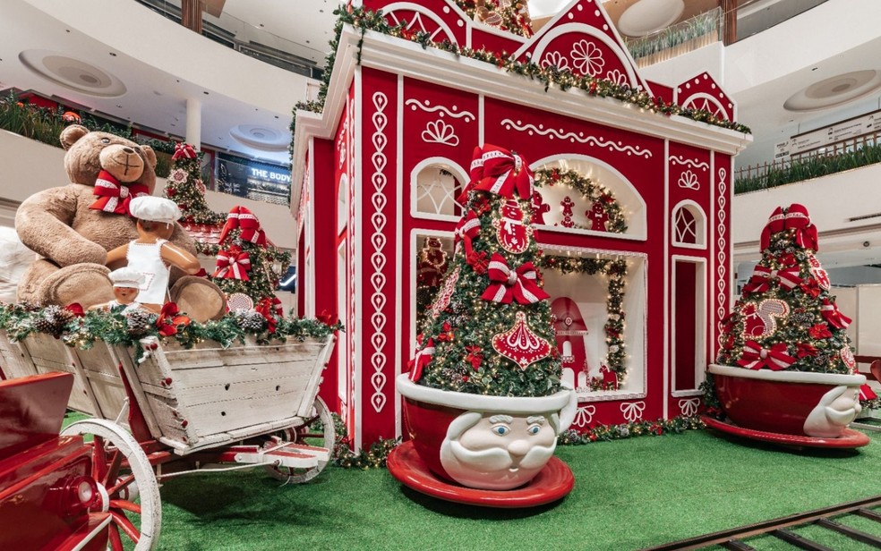 Decorao de Natal do Flamboyant Shopping, em Goinia, Gois  Foto: Divulgao/Flamboyant Shopping