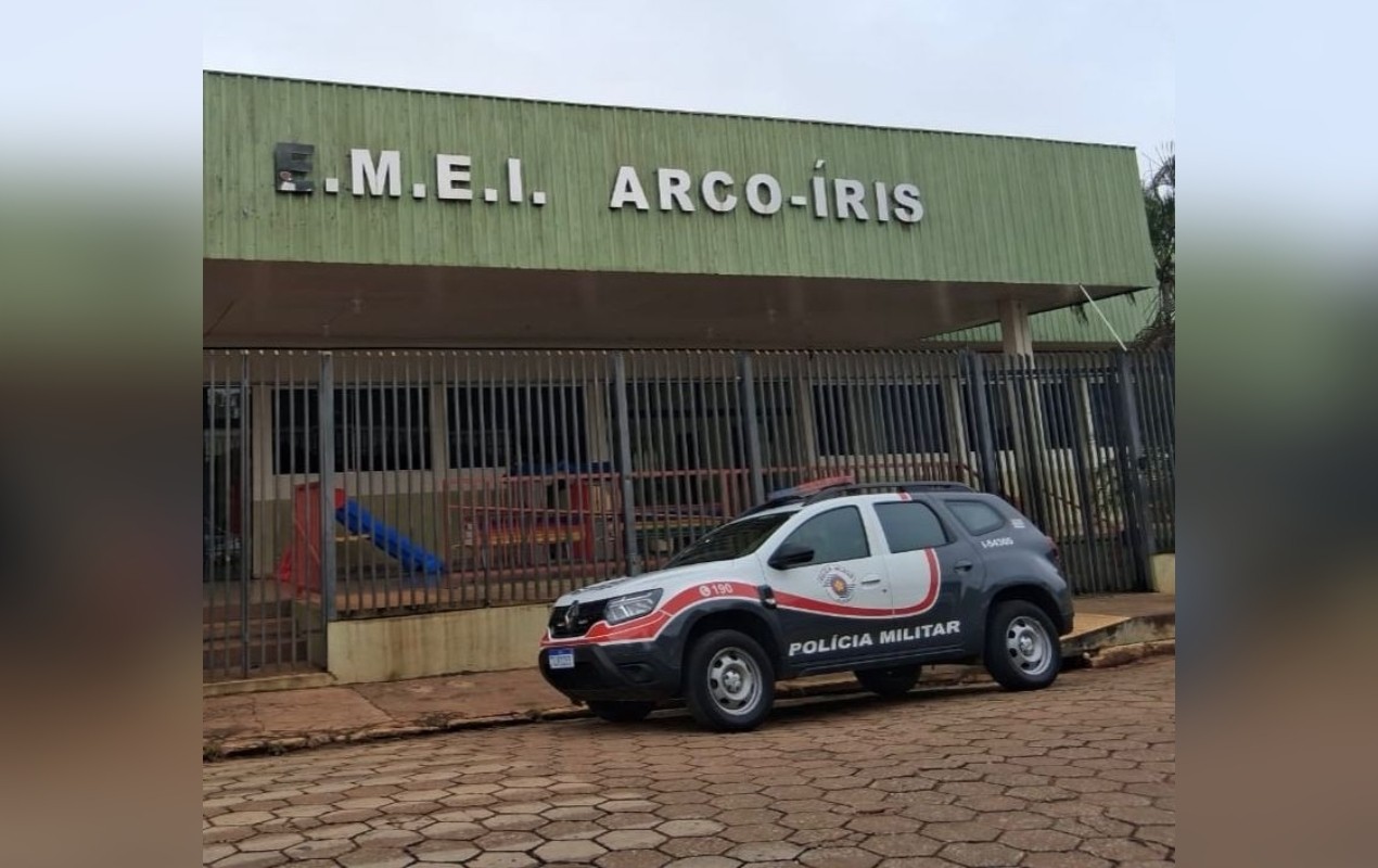 Escola suspende aulas após invasão, merenda destruída e furto de TV no interior de SP
