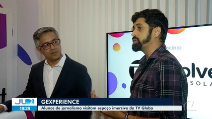 Gexperience: Apresentador João Jadson e Taymã Carneiro, do g1 PA, conversam com estudantes