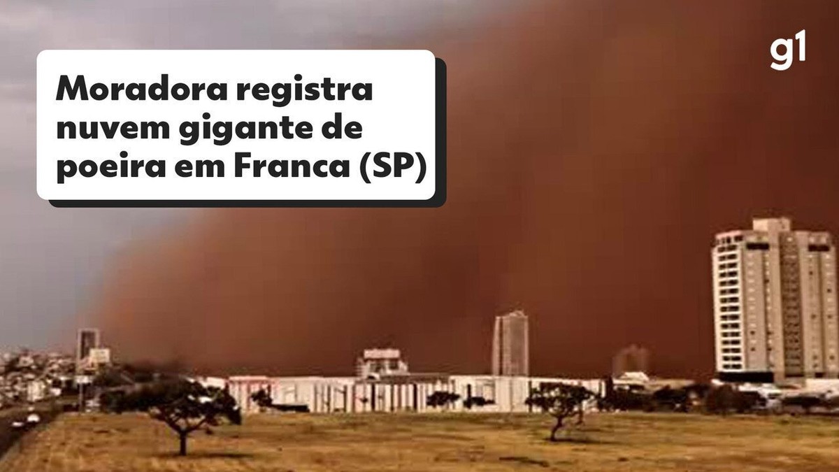 Une habitante de Franca, SP, enregistre un nuage de poussière géant à côté de son appartement : « Je n’ai jamais vu ça auparavant » |  Ribeirão Preto et Franca