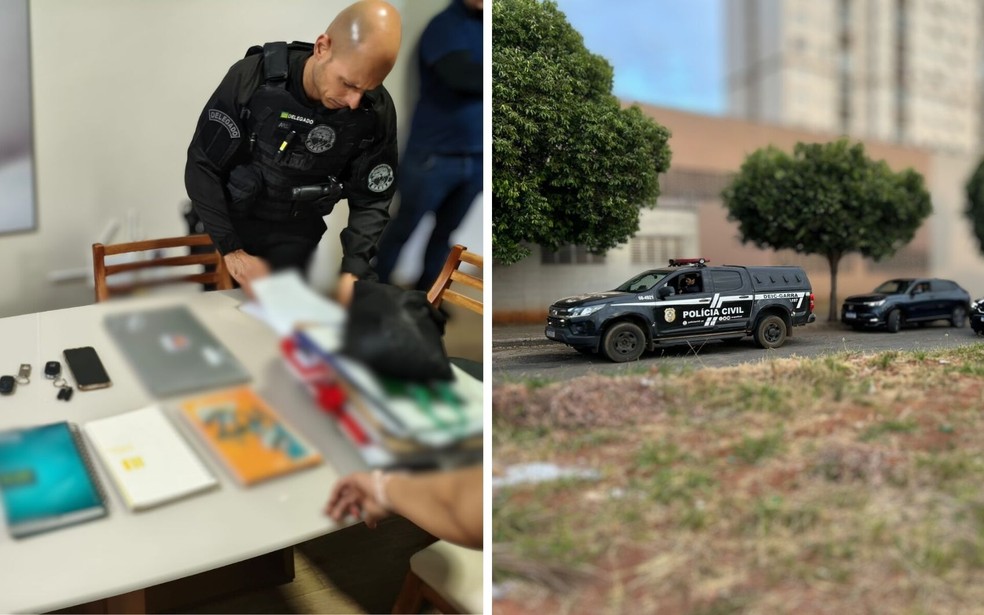 Polícia Civil mandados de prisão e busca e apreensão em Goiás e Alagoas — Foto: Divulgação/Polícia Civil