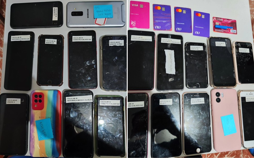 Polícia Civil busca restituir celulares a vítimas de roubo em show de Weslley Safadão no Piauí — Foto: Divulgação/ Polícia Civil