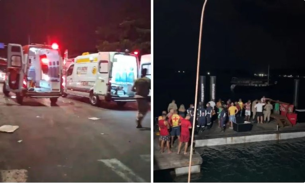 Cinco pessoas morrem após barco virar na Bahia — Foto: Reprodução / iBahia