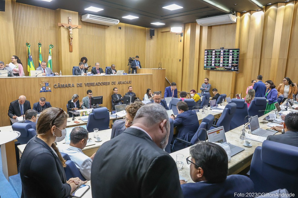 Plenário da Câmara Municipal de Aracaju (CMA) — Foto: CMA