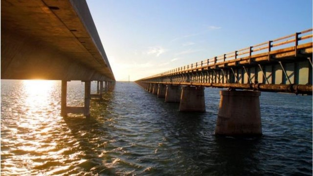A Overseas Highway conecta 44 ilhas tropicais — Foto: GETTY IMAGES