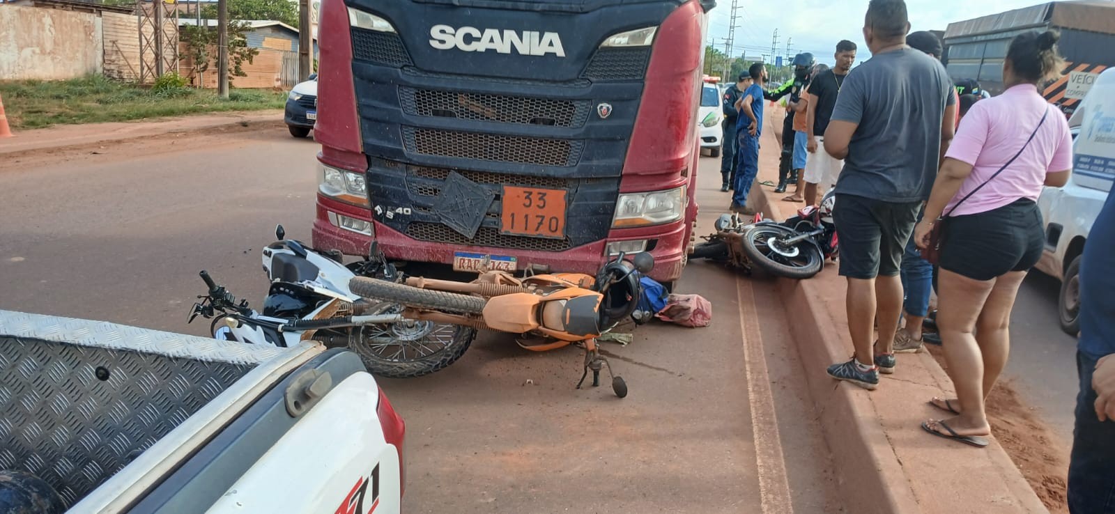 Motorista de carreta é detido após causar acidente na BR-163 e testar positivo para alcoolemia