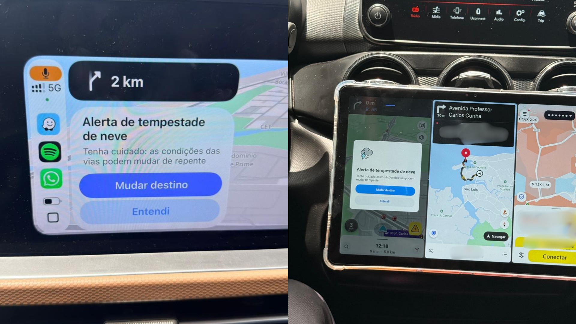 Alerta de ‘tempestade de neve’ no Waze surpreende motoristas em São Luís
